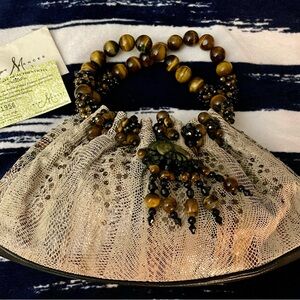 Mary Frances event or event purse. Multi color, multi textures and hand beading